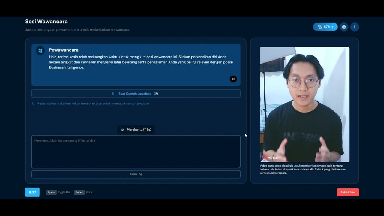 AI Interview Mockup
